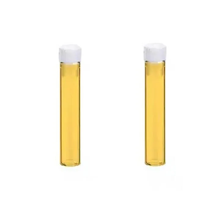 1mL 8x40mm Flat Base Amber Glass Shell Vial with Plug.Thumbnail 1