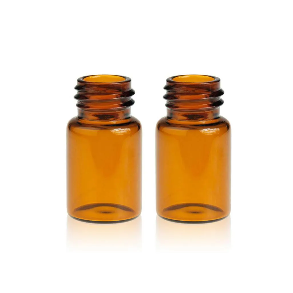 7mL Amber Glass 22x40mm 18-400 Screw Thread Sample Vial.Thumbnail 1