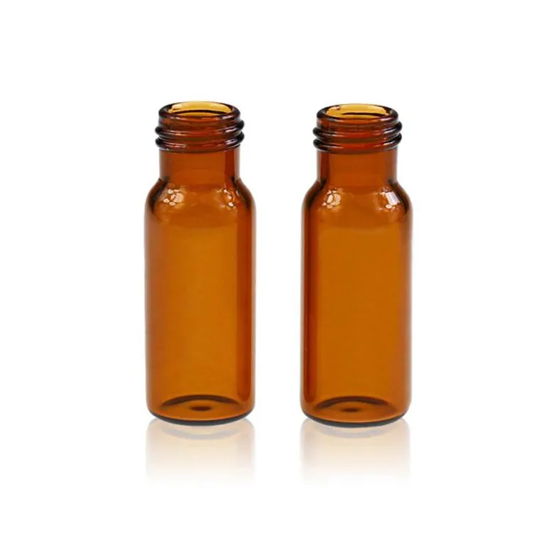 2mL Amber Glass 12x32mm Flat Base 9-425 Screw Thread Vial no Label.Thumbnail 1