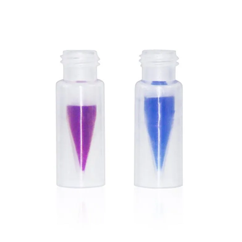 0.3mL 12x32mm Transparent PP 9-425 Screw Thread Micro-Vial with Integrated Insert. .Thumbnail 1