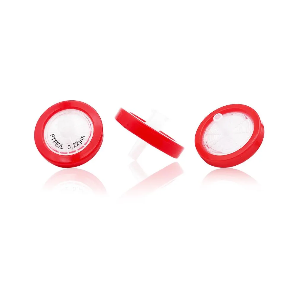 Syringe Filter, Hydrophilic PTFE, Dia. 33mm, Pore 0.22µmThumbnail 1