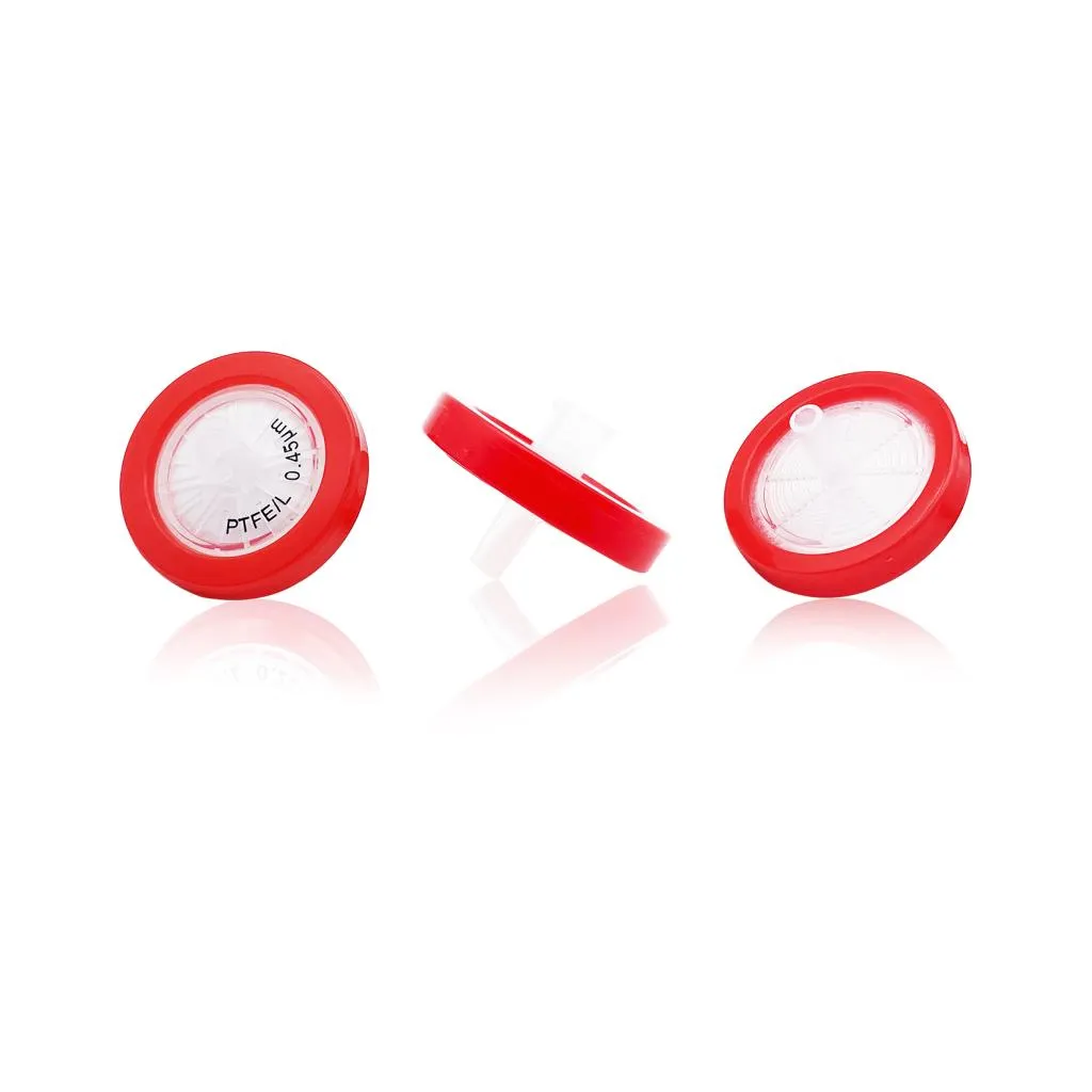 Syringe Filter, Double layers, Hydrophilic PTFE, Dia. 33mm, Pore 0.45µmThumbnail 1