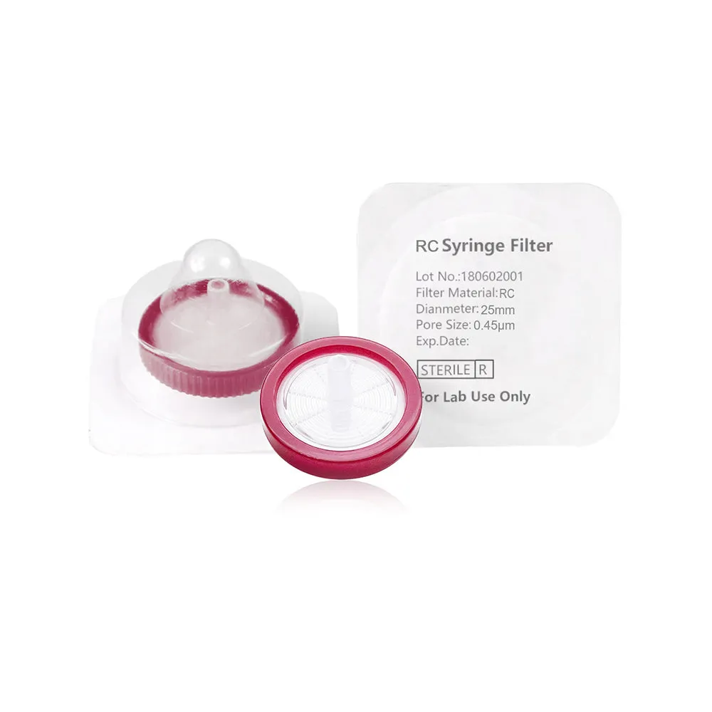 Syringe Filter, RC,  Sterile, Dia. 25mm, Pore 0.45µmThumbnail 1