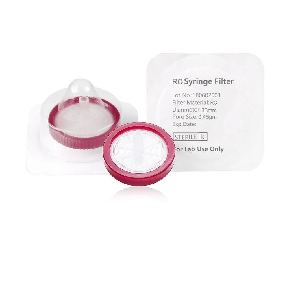 Syringe Filter, RC,  Sterile, Dia. 33mm, Pore 0.45µmThumbnail 1